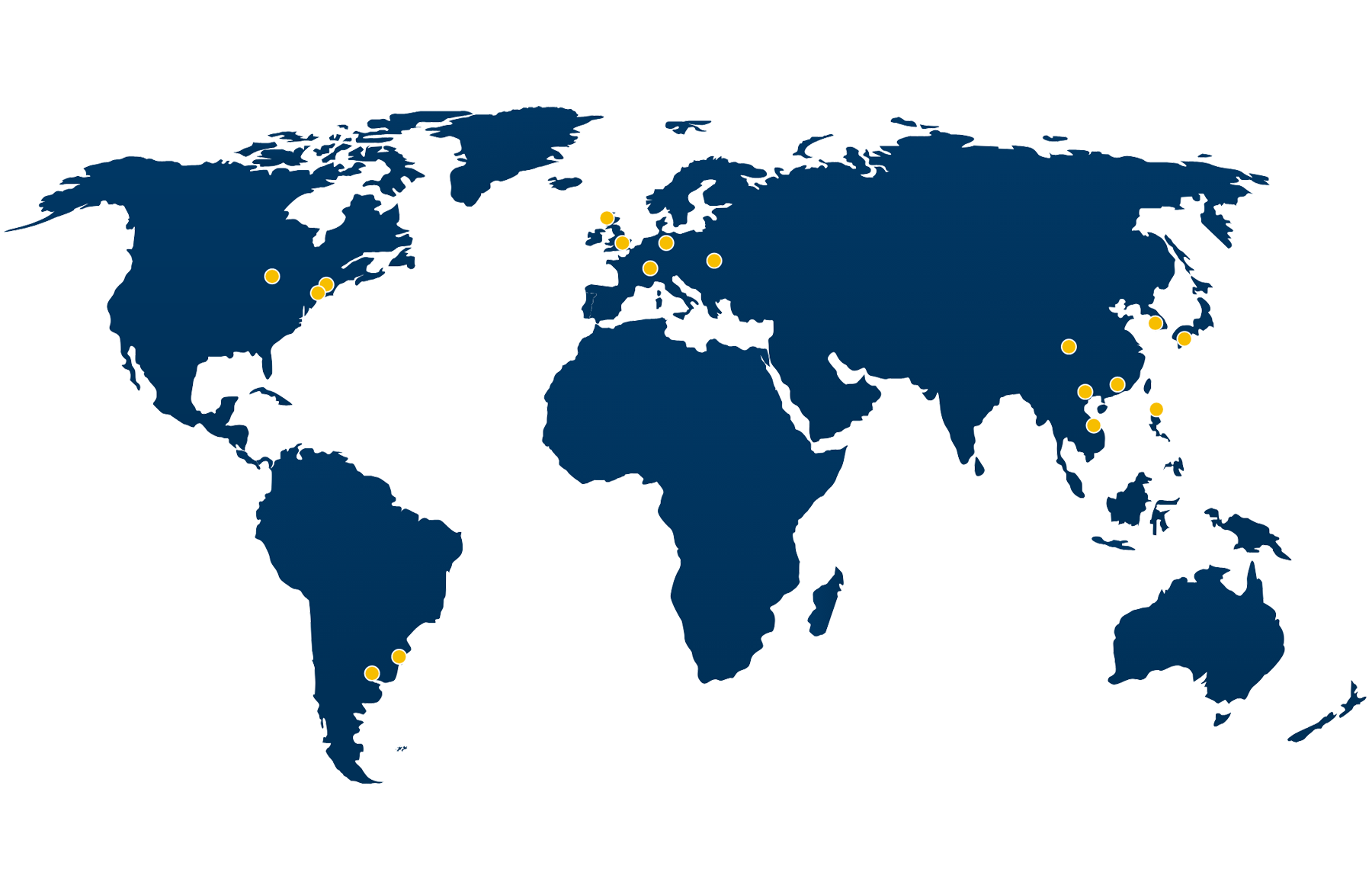 Map of Allegro global office locations