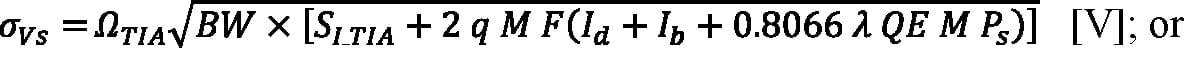 Equation 9 for Limitations of NEP Metric Article