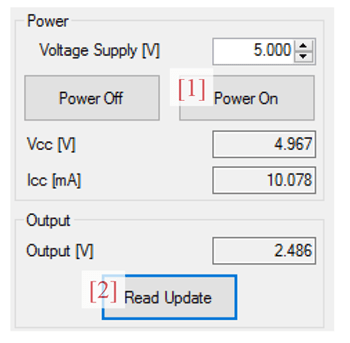 Figure 2: Power Panel from the A1365 Samples Programmer