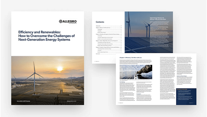 Clean Energy ebook, efficiency and renewables: how to overcome the challenges of next-generation energy systems Landing Page Image