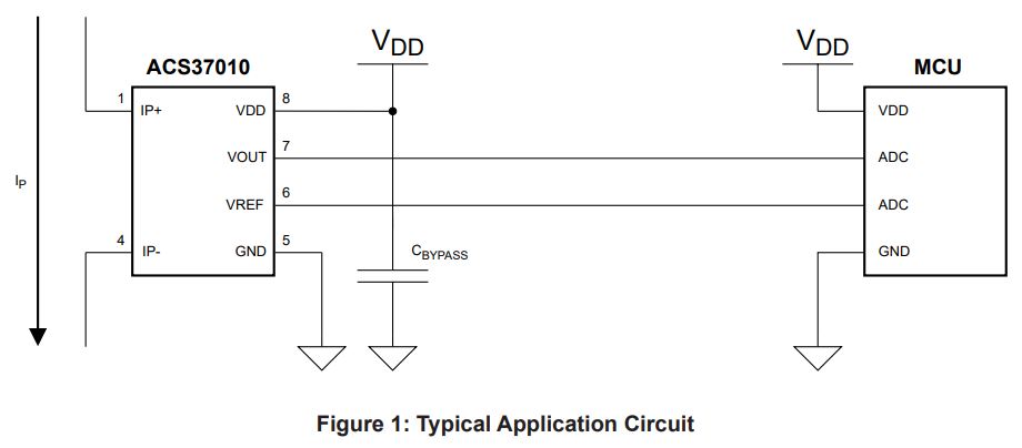 ACS37010: 450 kHz, High Accuracy Current Sensor with Voltage Reference ...