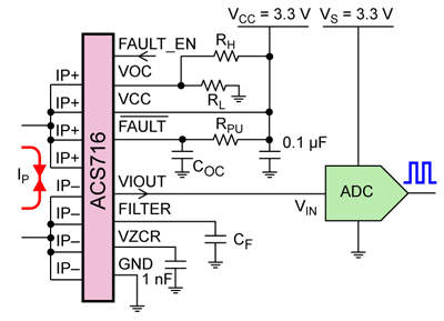 ACS716 typical application